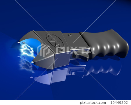 Stun gun on shiny surface 10449202