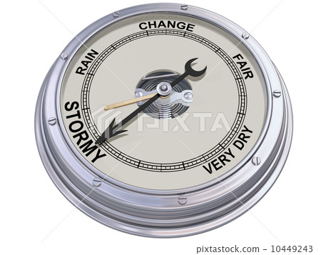 Barometer indicating stormy weather 10449243