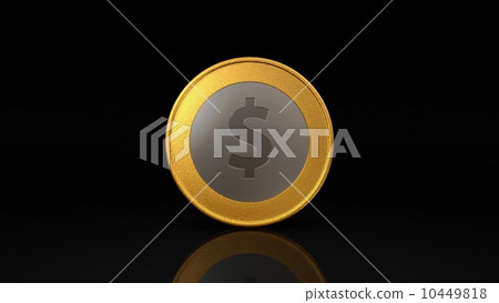 dollar currency gold silver coin exchange dark 10449818
