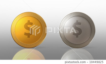 dollar currency 2 coins 10449825