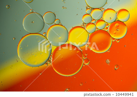 Oil drops on a water surface Oil drops on a water surface 10449941