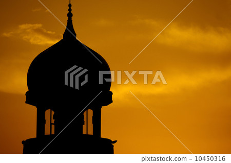 Mosque silhouette. 10450316