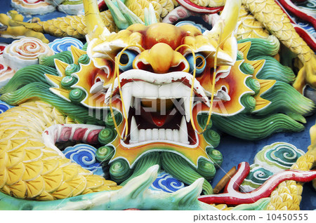 Colourful Chinese Dragon Head Colourful Chinese Dragon Head 10450555
