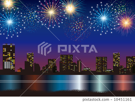 夜景煙花 10451161