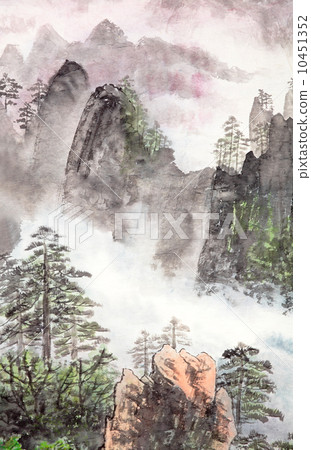 traditional Chinese painting , landscape traditional Chinese painting , landscape 10451352
