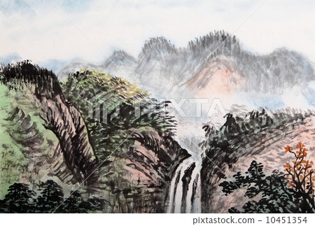 traditional Chinese painting , landscape 10451354