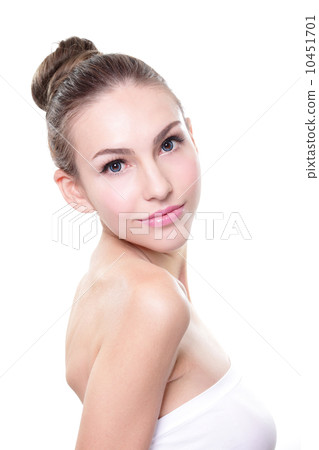 portrait of young woman face portrait of young woman face 10451701