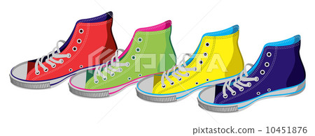 Teenager sneakers isolated Teenager sneakers isolated 10451876