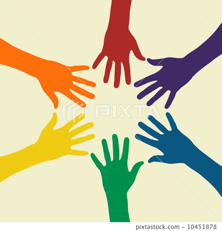Rainbow hand Rainbow hand 10451878