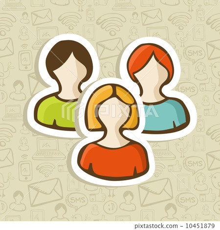 Social user group profile icons Social user group profile icons 10451879