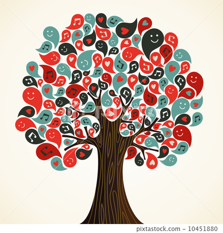 Abstract music tree Abstract music tree 10451880