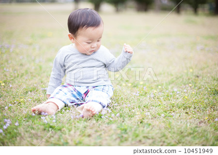 8個月大的嬰兒草原 10451949