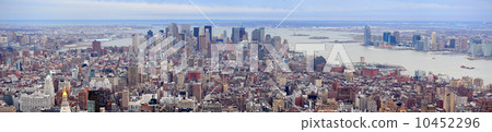 New York City Manhattan downtown skyscrapers panorama New York City Manhattan downtown skyscrapers panorama 10452296