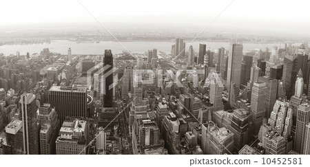 New York City Manhattan skyline aerial view panorama New York City Manhattan skyline aerial view panorama 10452581