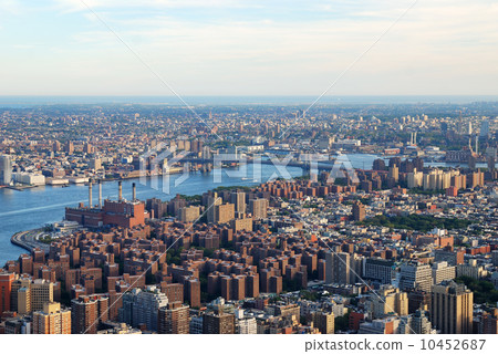New York City Manhattan aerial view 10452687