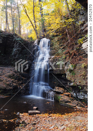 Autumn Waterfall in mountain Autumn Waterfall in mountain 10452970
