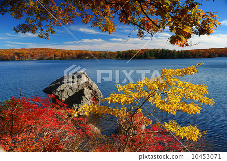 Autumn Mountain with lake 10453071