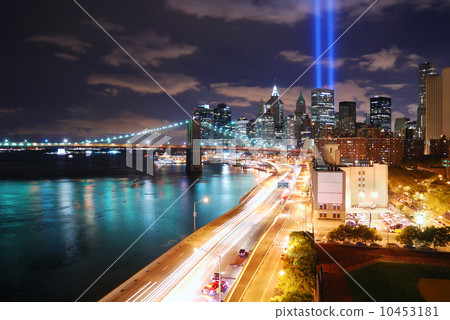 Manhattan at night 10453181