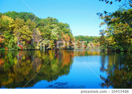 Autumn Mountain with lake 10453486