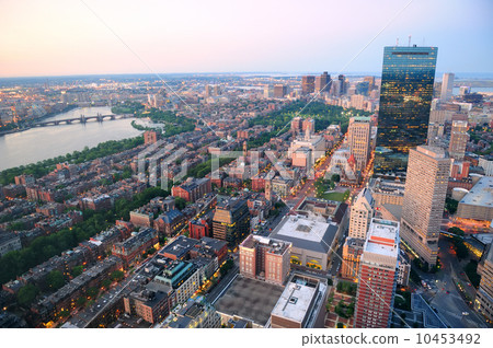 Boston aerial view 10453492