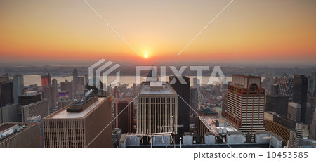 New York City sunset panorama 10453585