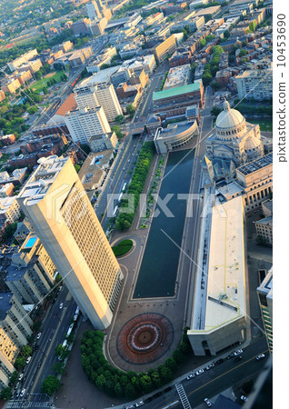 Boston street aerial view Boston street aerial view 10453690