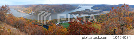 Bear Mountain Autumn panorama aerial view Bear Mountain Autumn panorama aerial view 10454084