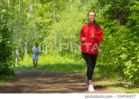 healthy young female athlete running healthy young female athlete running 10454937