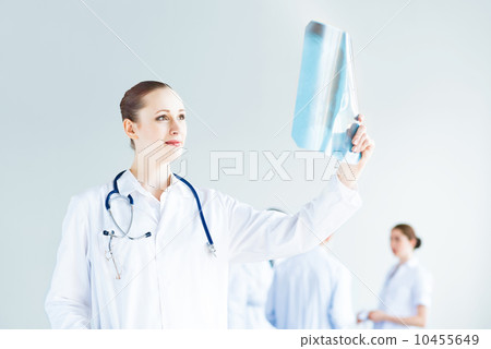 portrait of successful young doctor 10455649