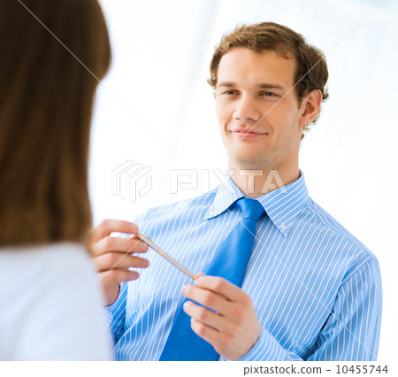 Young businessman doing interviews 10455744