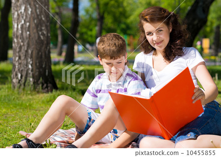 reading a book together reading a book together 10455855