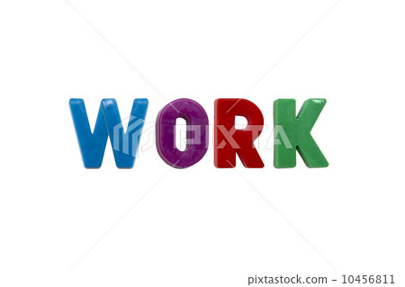 Letter magnets WORK 10456811