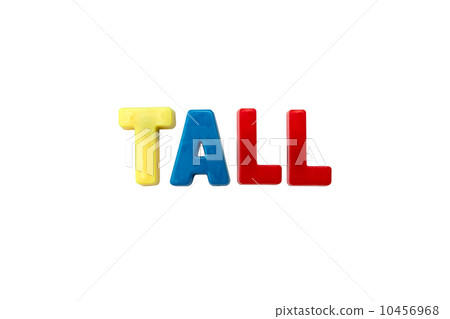 Letter magnets TALL isolated on white Letter magnets TALL isolated on white 10456968