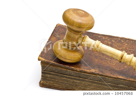 Old book and gavel Old book and gavel 10457068