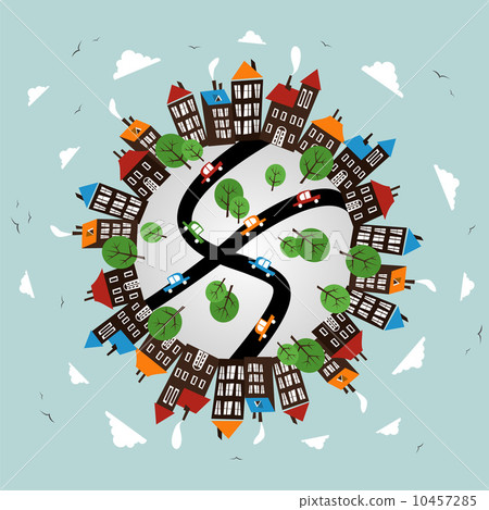 Winter city of the World pattern Winter city of the World pattern 10457285