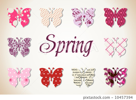 Butterflies spring pattern Butterflies spring pattern 10457394