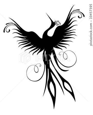 Phoenix bird figure isolated Phoenix bird figure isolated 10457395