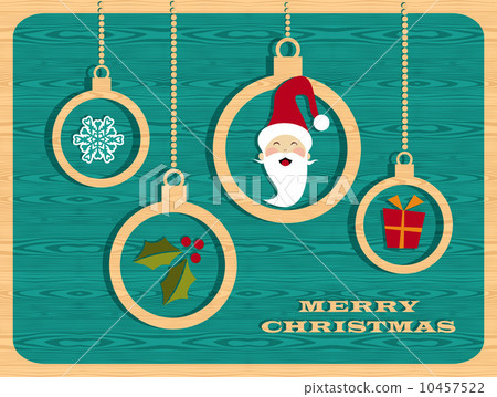Retro wooden Christmas set Retro wooden Christmas set 10457522