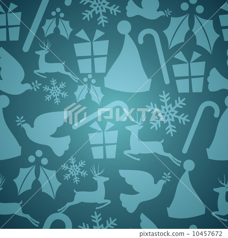 Blue Christmas seamless pattern 10457672