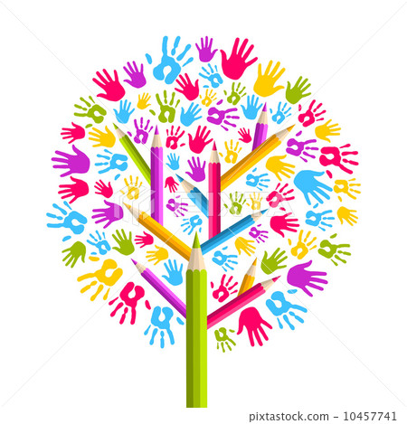 Diversity education Tree hands Diversity education Tree hands 10457741