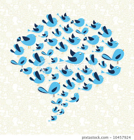 Twitting social birds campaign 10457924