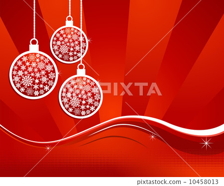 Waving elegant red Christmas background Waving elegant red Christmas background 10458013