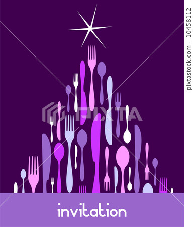 Christmas Tree Cutlery Background Christmas Tree Cutlery Background 10458112