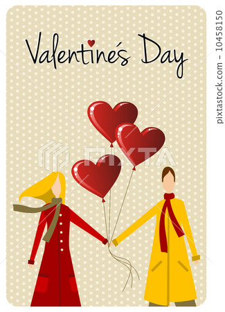 Happy Valentines day greeting card 10458150