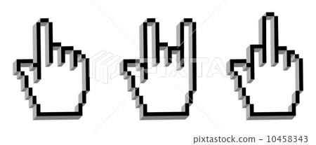 Hand cursor set - Stock Illustration [10458343] - PIXTA