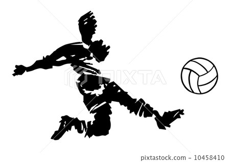 soccer player shooting in black and white soccer player shooting in black and white 10458410