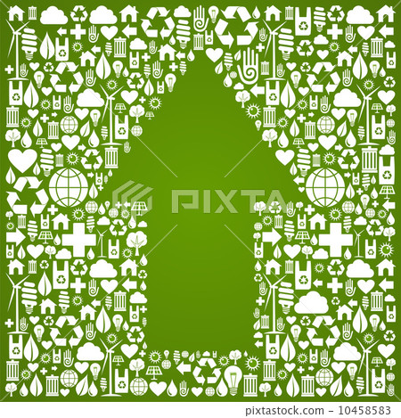 Up arrow symbol over green icons background Up arrow symbol over green icons background 10458583