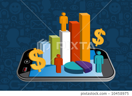Smart phone financial activity Smart phone financial activity 10458975