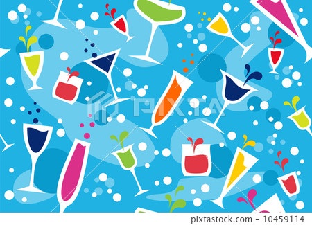Multicolour cocktail pattern 10459114
