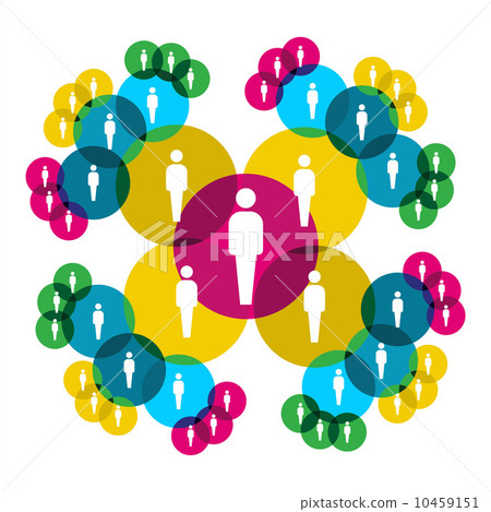 Social network connection diagram. Social network connection diagram. 10459151